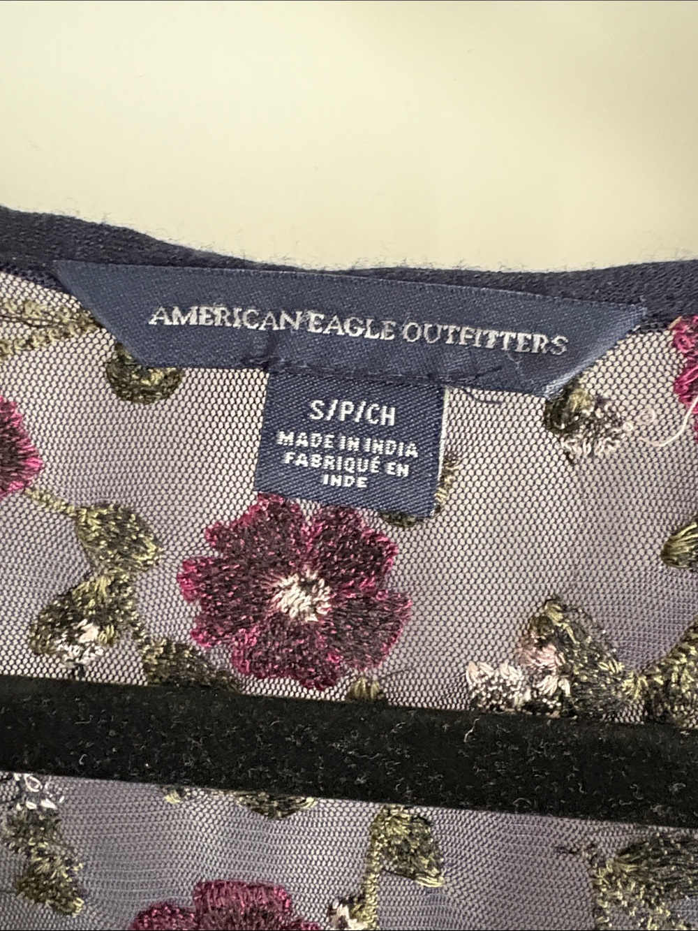 American Eagle Floral Mini Dress in Navy